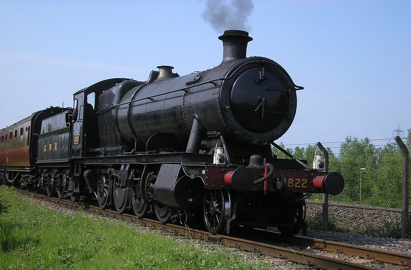 A steam train