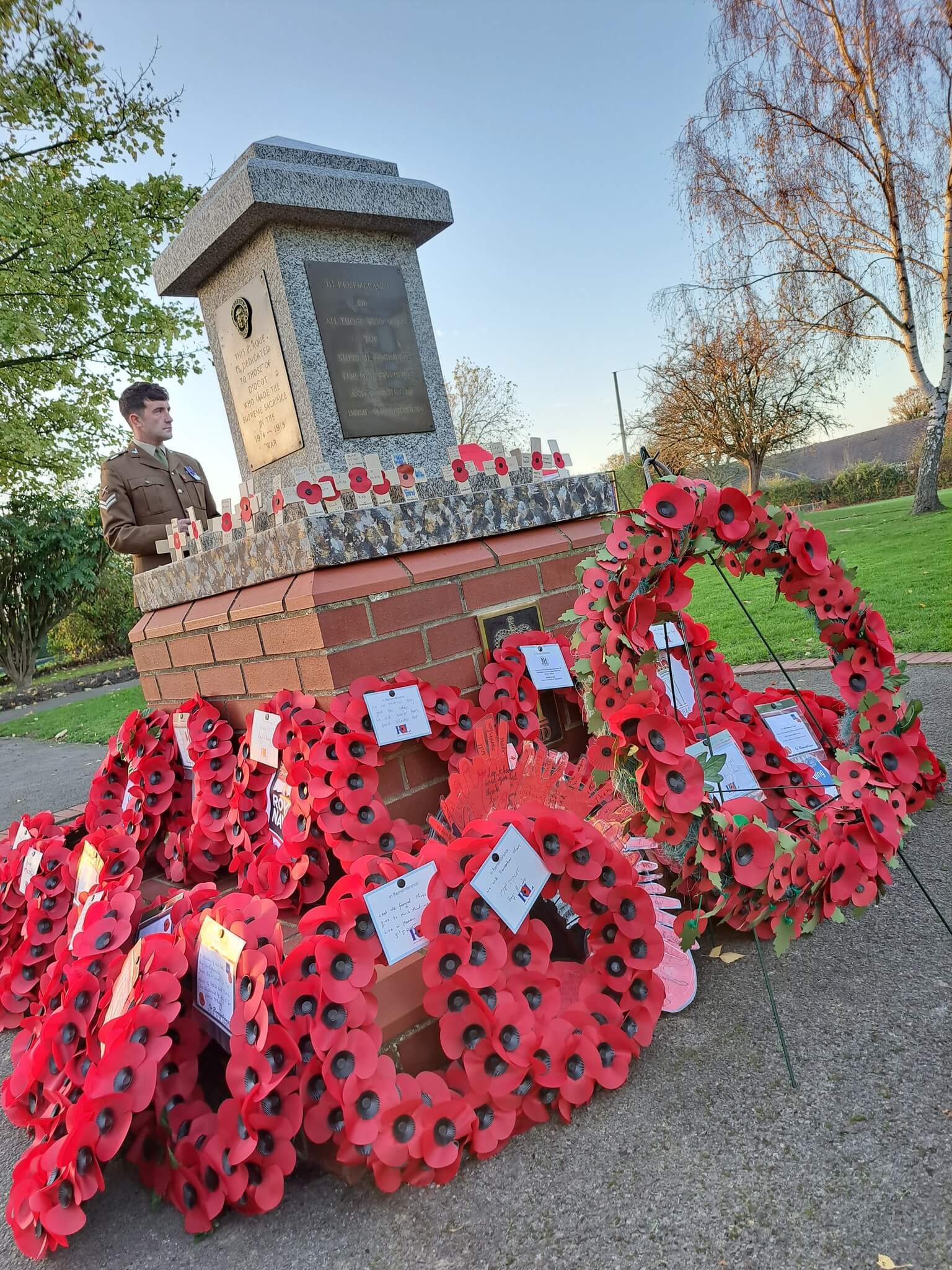 Wreaths laid for remembrance day