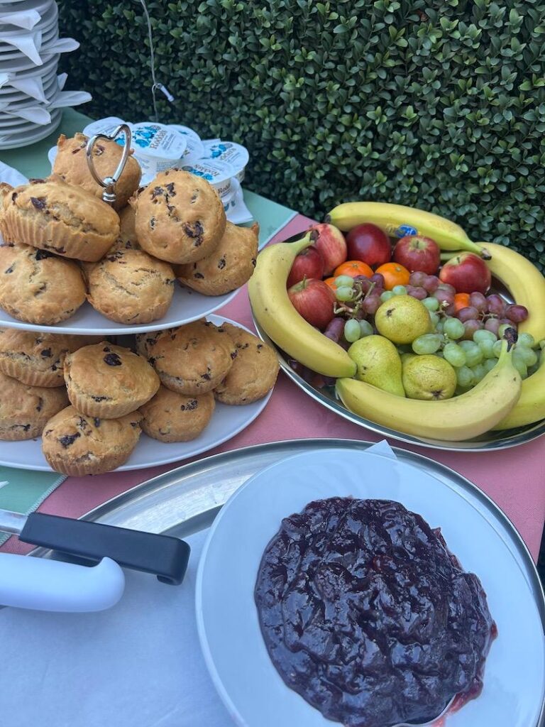 fruit and treats available to our residents