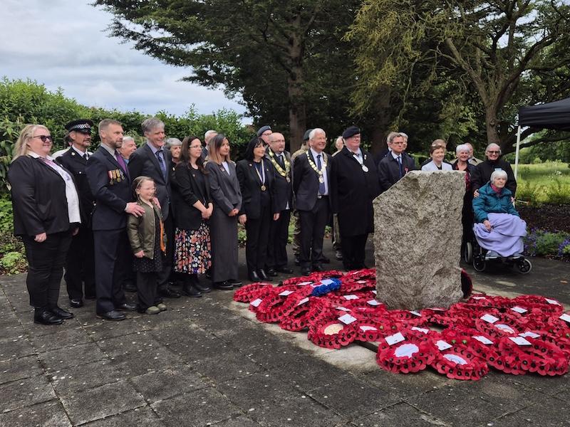 a D day wreath laying ceremony